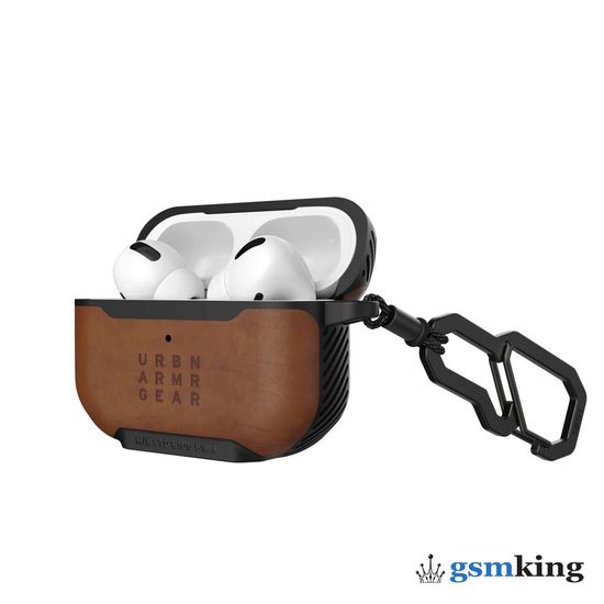 UAG Metropolis Series Case for AirPods Pro 1 & 2 LTHR ARMR Brown (Коричневый)102256118380