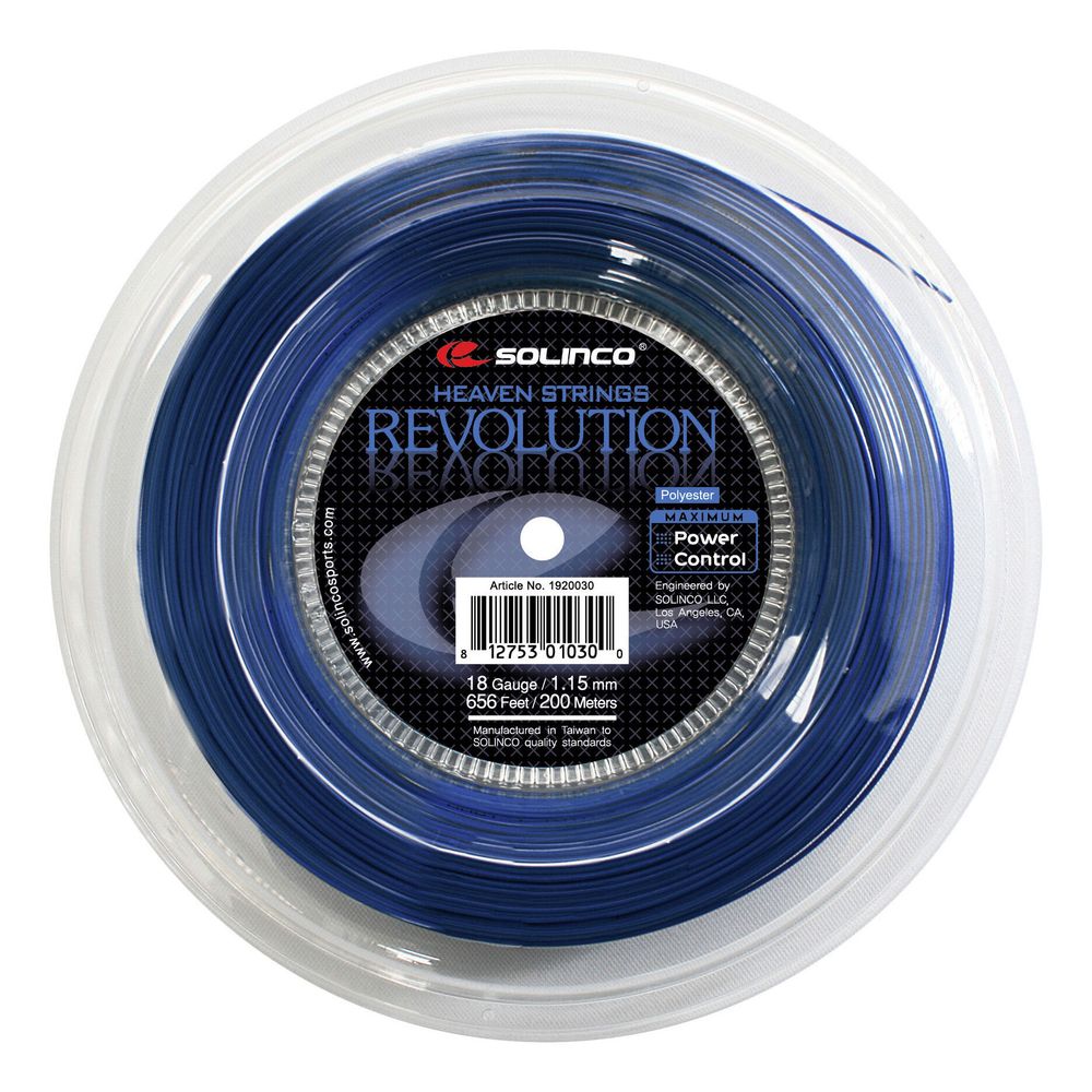 Струны теннисные Solinco Revolution String Reel 200m - Blue