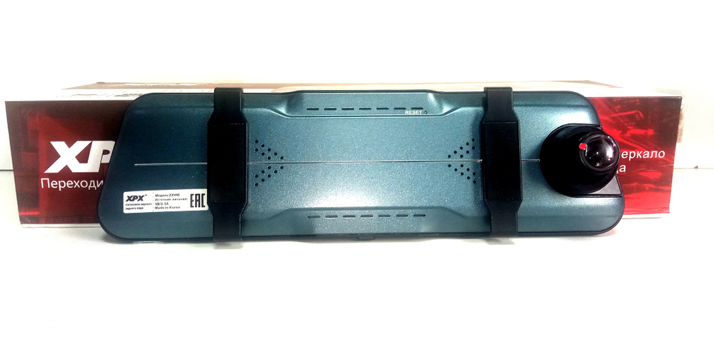 Видеорегистратор в авто в зеркале 9,66" с двумя камерами XPX ZX966
