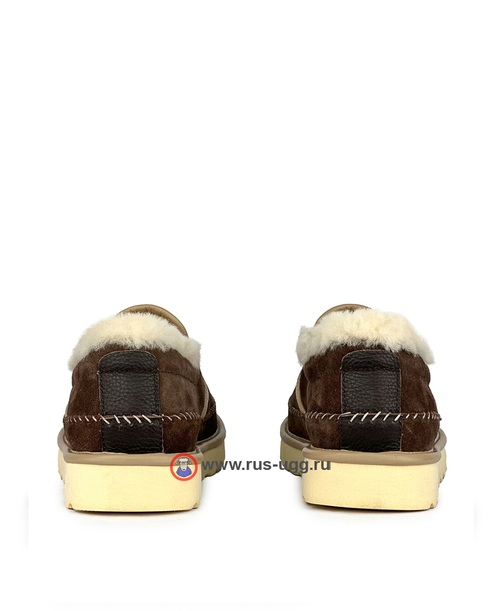 MEN'S STITCH SLIPPER - Chocolate