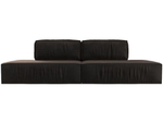 Диван прямой Прага лофт, Коричневый, Велюр, 116815