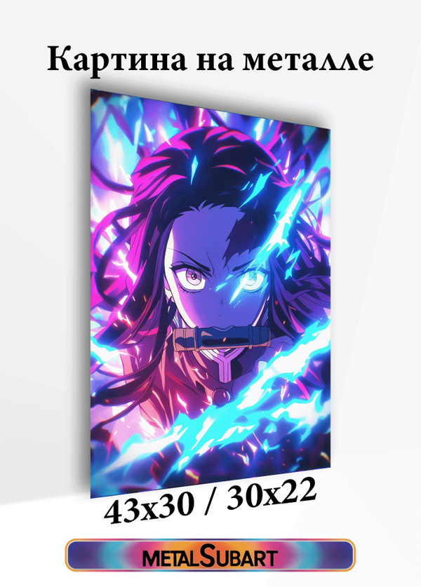 Картина на стену на металле от MetallSubArt "Истребитель демонов"

                              