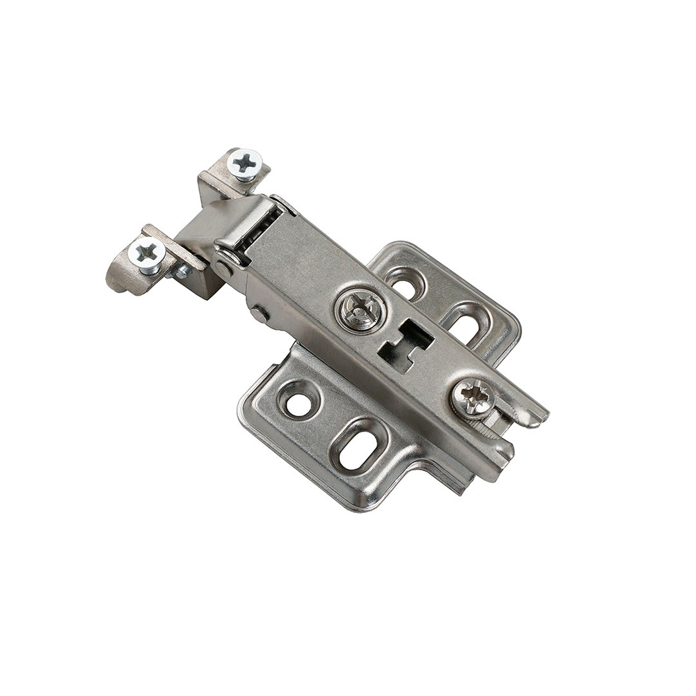 Петля slide-on для фасадов из узкого алюминиевого профиля 95 град, накладная