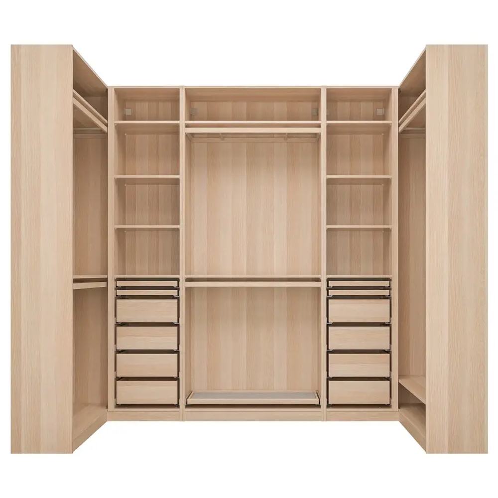 Гардеробные системы - PAX IKEA/ ПАКС  ИКЕА, 113/276х113/236 см, под беленый дуб