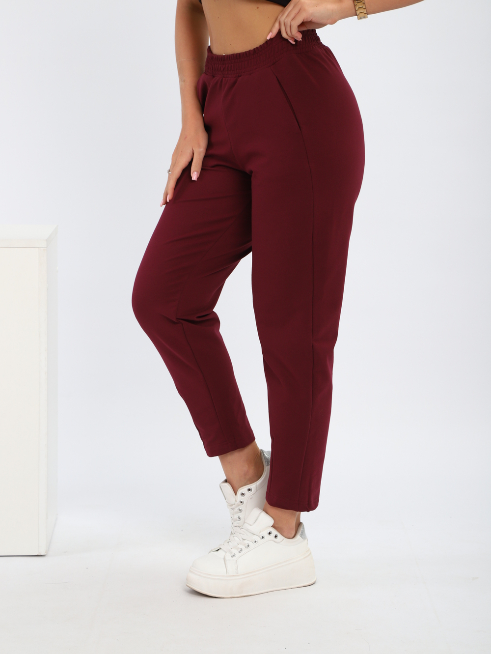 Брюки "Клэр" бордо
