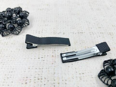 Заготовка для заколки, L 5 см, чёрный/никель