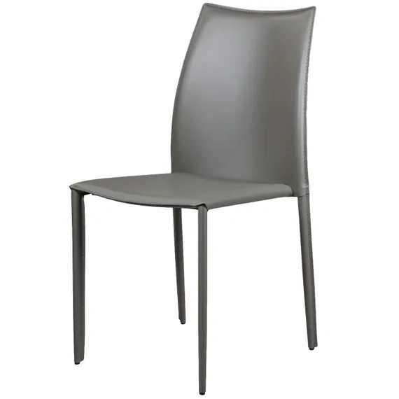 Стул Rolf серо-коричневая кожа