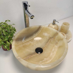 Раковина из оникса Bowl Yellow TinLip BO-61092 40*40*15