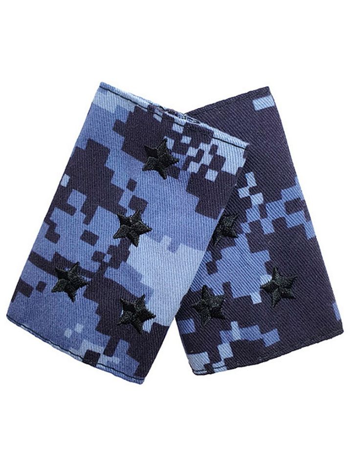 Фальшпогоны Росгвардия синяя точка капитан