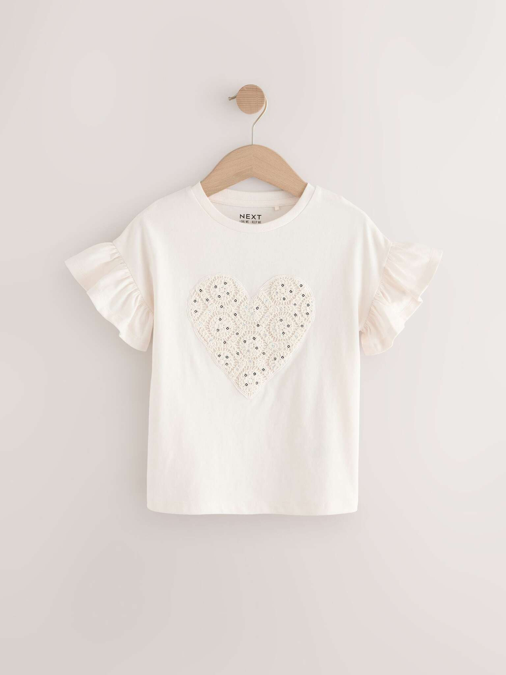 Футболка для девочки Next E44-440, Молочный