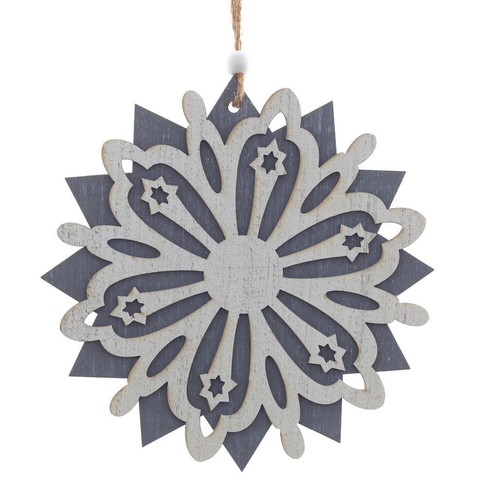 GAEM Украшение новогоднее "Снежинка", L15 W0,3 H16 см, 3в.