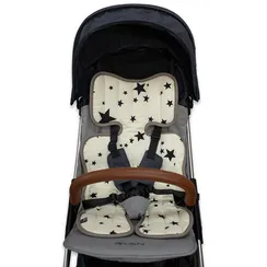 Матрасик стеганый Organic Factory Звезды, белый