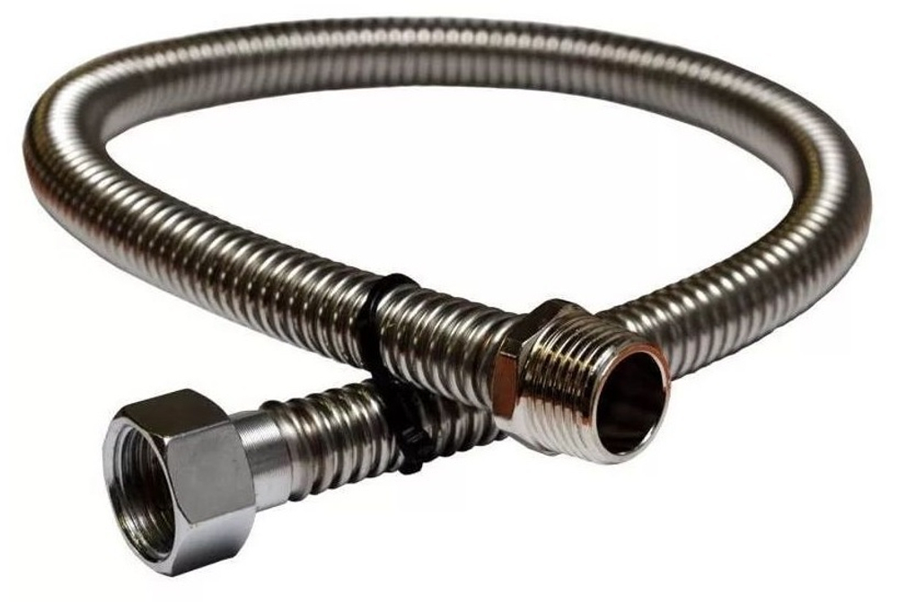 Шланг газовый 1,0 м ELKA Сильфон 3/4" гайка-штуцер