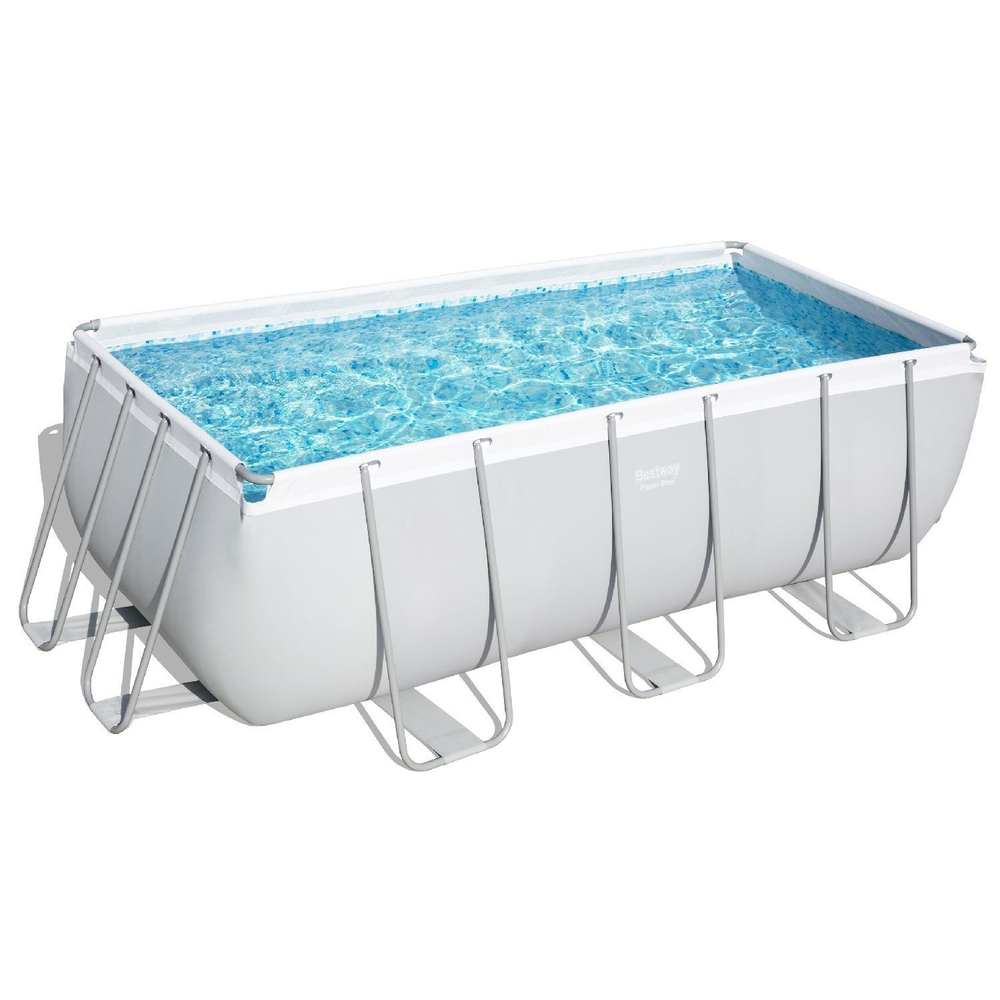 Каркасный прямоугольный бассейн Bestway Steel 56457 (412х201х122 см) с песочным фильтром и лестницей