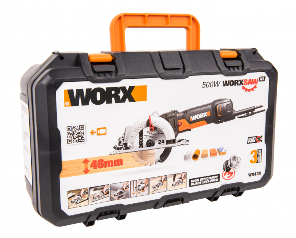Дисковая пила Worx 480 Вт 120 мм WX439