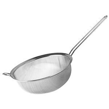 Дуршлаг-сито «Проотель»; сталь нерж.; D=24, H=9, L=49см; металлич. Индия 4030185