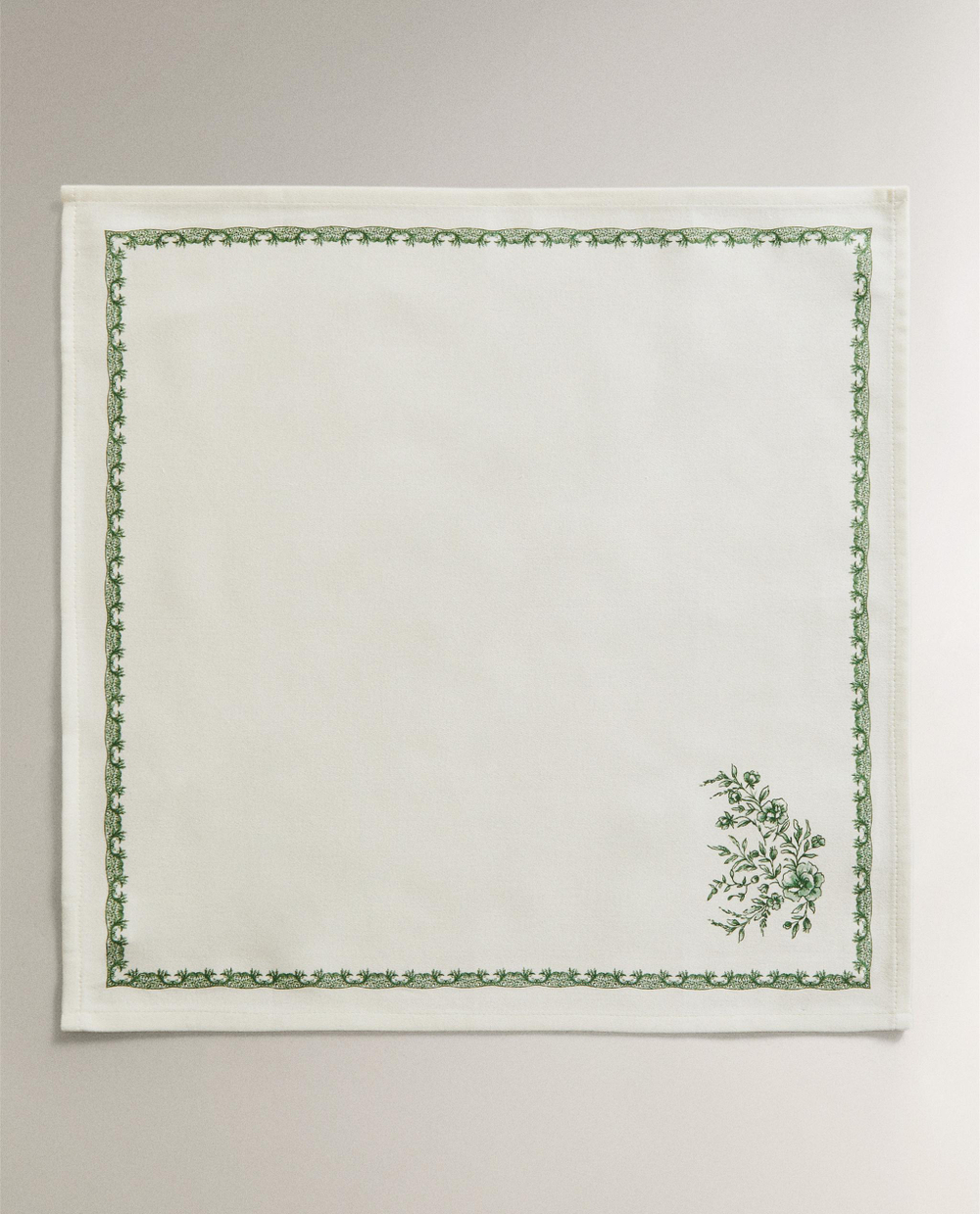 Zara Home столовая салфетка из хлопка, цветочный мотив, 45 45 см (комплект 2 шт.) · 2292/022