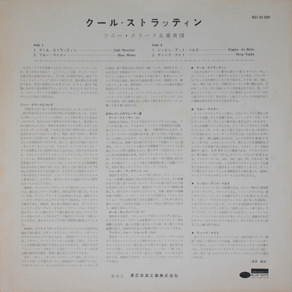Sonny Clark / Cool Struttin' (LP)