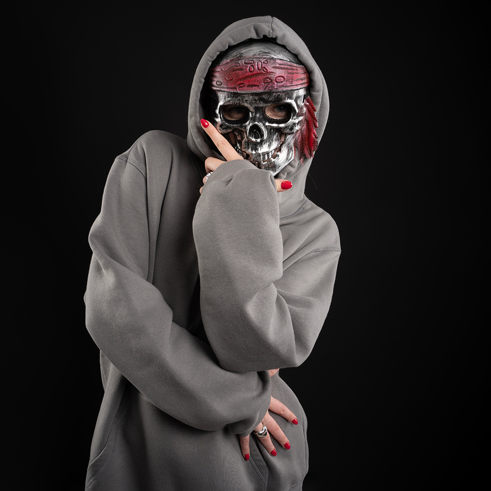 Маска Череп Пирата античный пластик