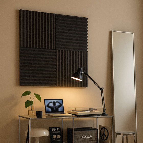 Акустический поролон Клин, BEZEHO, 50х500х500 мм, 4 шт