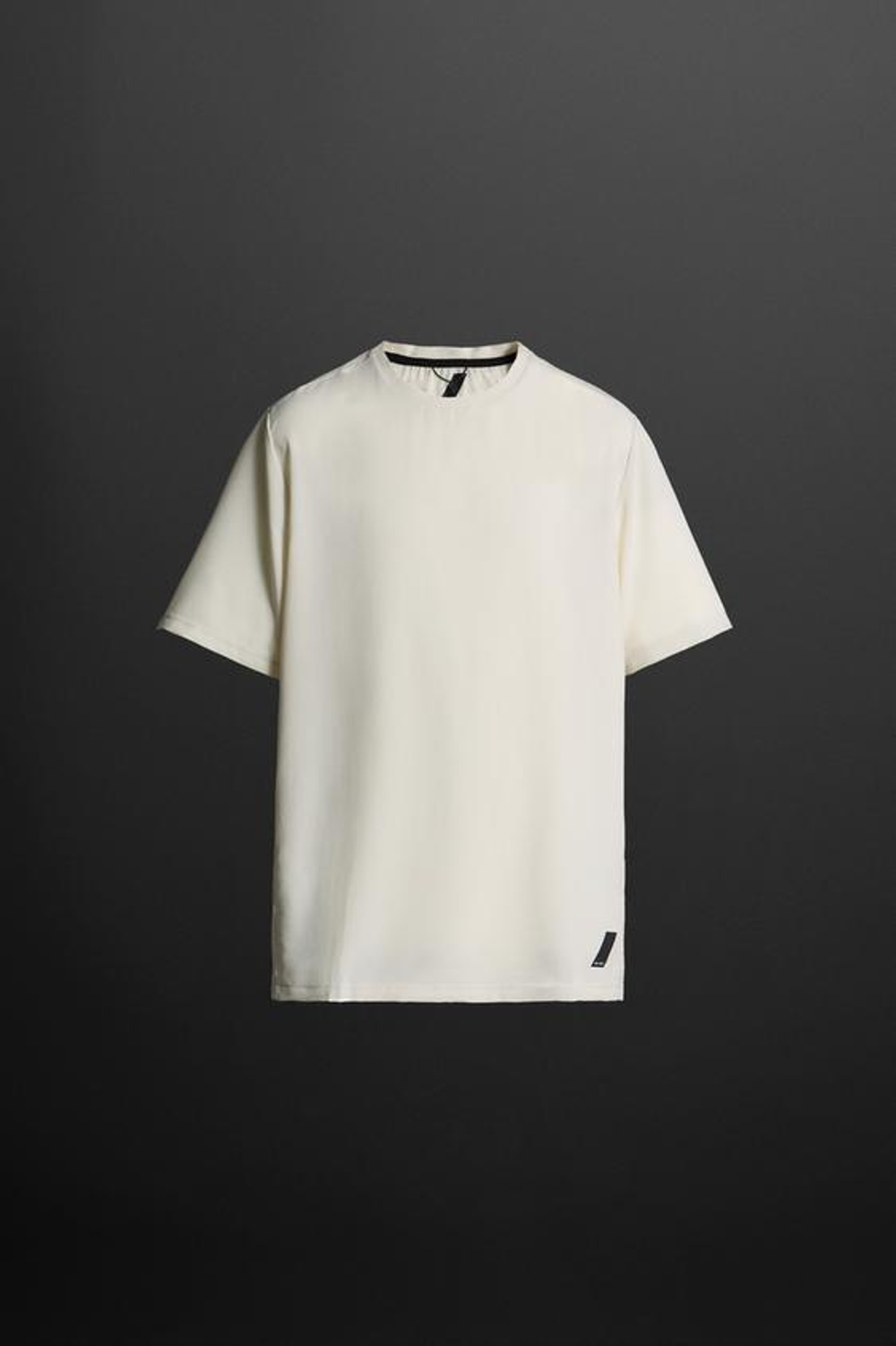 ZARA ЛЕГКАЯ СПОРТИВНАЯ ФУТБОЛКА, ЭКРЮ