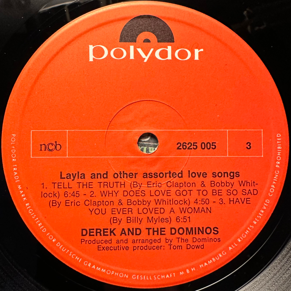 Derek & The Dominos - Layla And Other Assorted Love Songs 2LP (Скандинавия 1970г.)