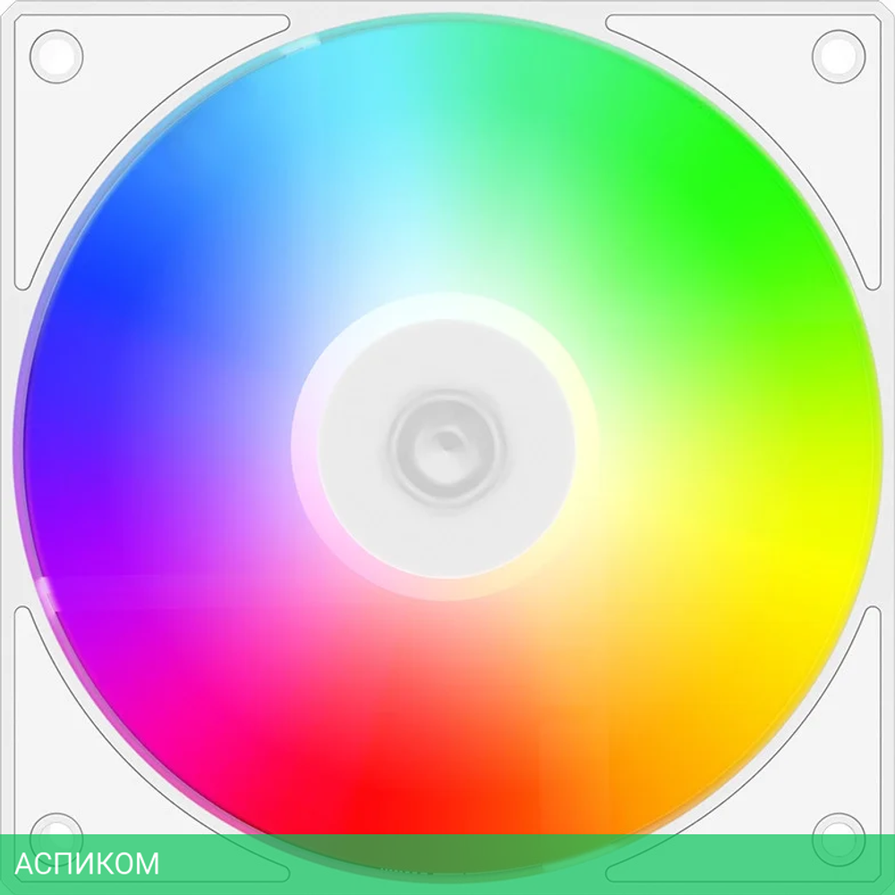Вентилятор для корпуса ID-Cooling AS-140-ARGB-W White