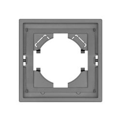 Рамка пластиковая FRM-TENDO-PL-1-GR (Arlight, Графитовый) 053837