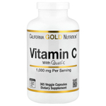 California Gold Nutrition, витамин C, Quali®-C, 1000 мг, 365 растительных капсул