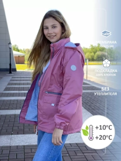 Ветровка из мембраны на хлопковой подкладке