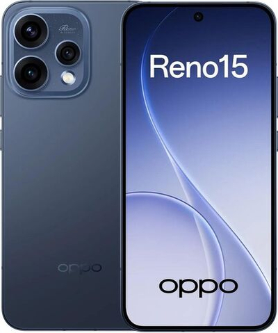 6.59" Смартфон OPPO Reno15 5G 12/256Gb,  NFC,  AMOLED,  120Гц,  6500мAч,  синий