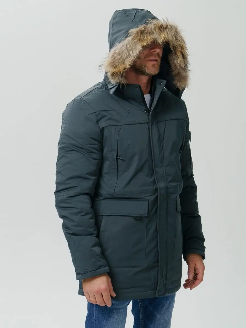 куртка зимняя удлиненная