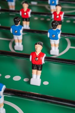 Игровой стол - футбол "PlayOff" коричнево-серый