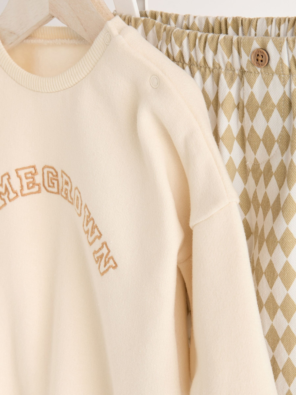 Свитшот и штаны в комплекте для малышей Next N22-632, Бежевый