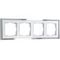Рамка Werkel Baguette 4 поста белый/серебро W0042850
