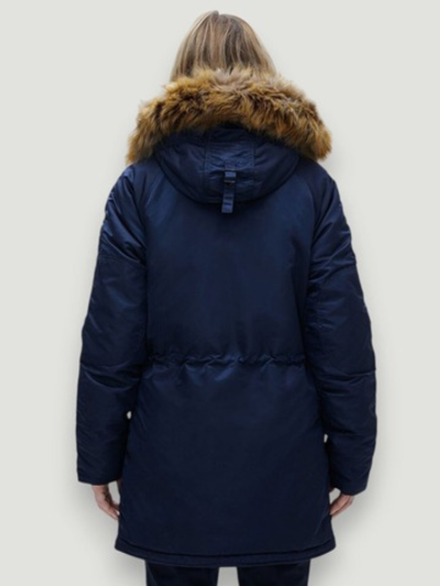 Куртка Аляска Женская - Alpha N-3B W Parka (синий/оранж - r.blue/orange)