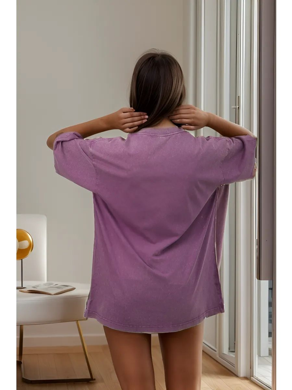 Футболка варенка оверсайз серая больших размеров