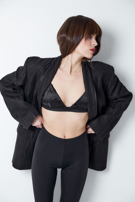 Бралетт из шелка Берберри черный