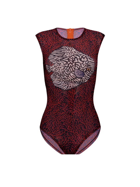 Купальник РЫБА без рукавов Глубокий океан