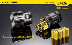 Фонарь Nitecore TM26 + 4АКБ