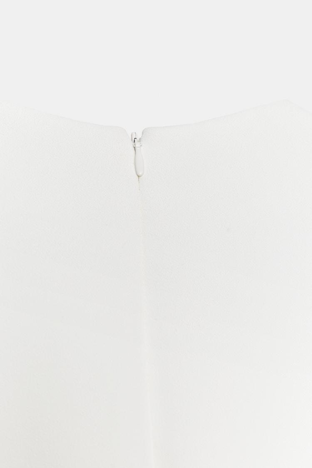 ZARA КОРОТКОЕ ПЛАТЬЕ — ZW COLLECTION, ЖЕЛТОВАТО-БЕЛЫЙ