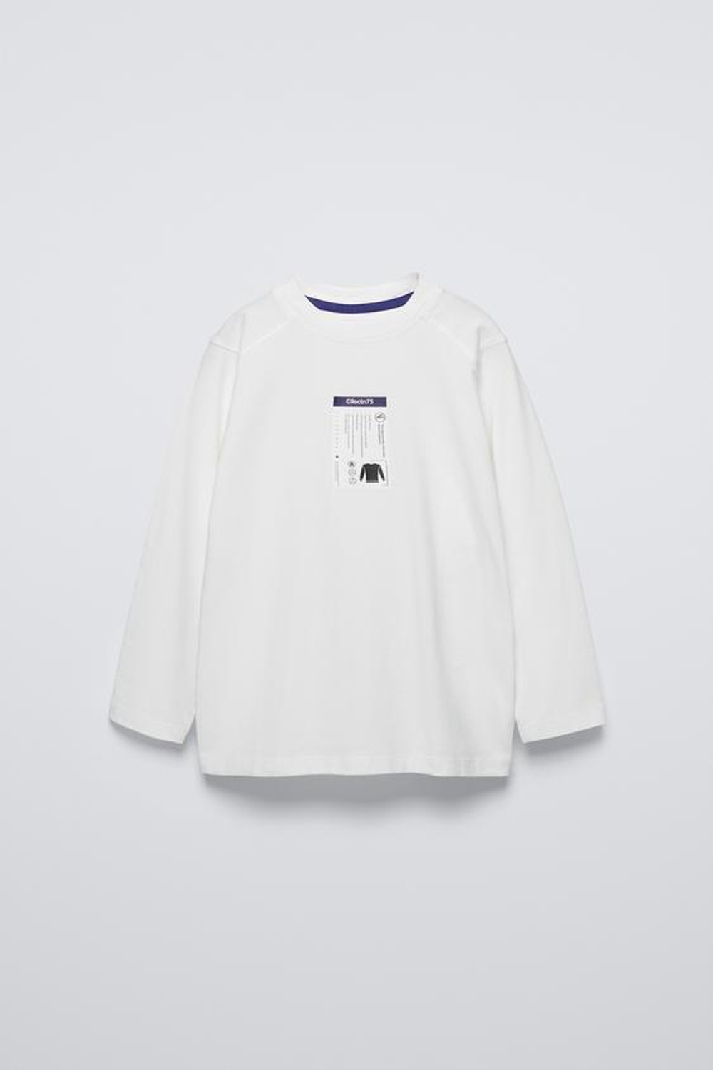 ZARA СПОРТИВНАЯ ФУТБОЛКА С НАШИВКОЙ, БЕЛЫЙ