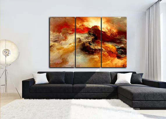 Модульная картина "Буря страсти"