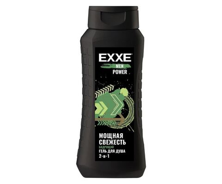 EXXE Power 400 мл гель д/душа 2в1 муж бодрящ. д/в тип.кожи свеж.