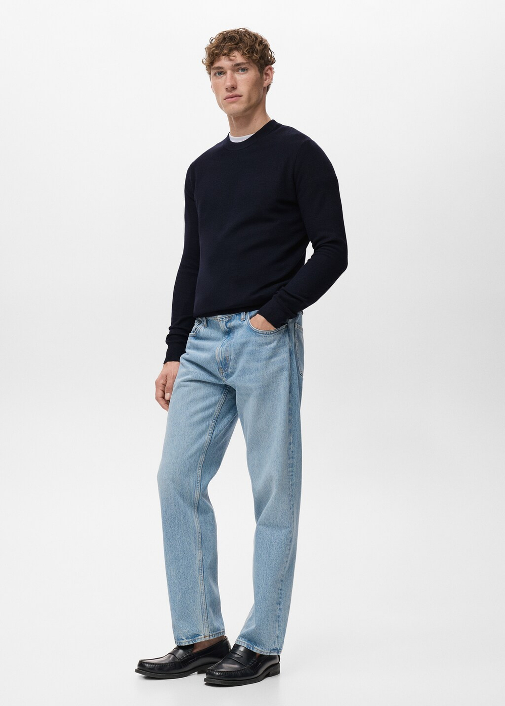 Джинсы Moby straight fit светлого цвета