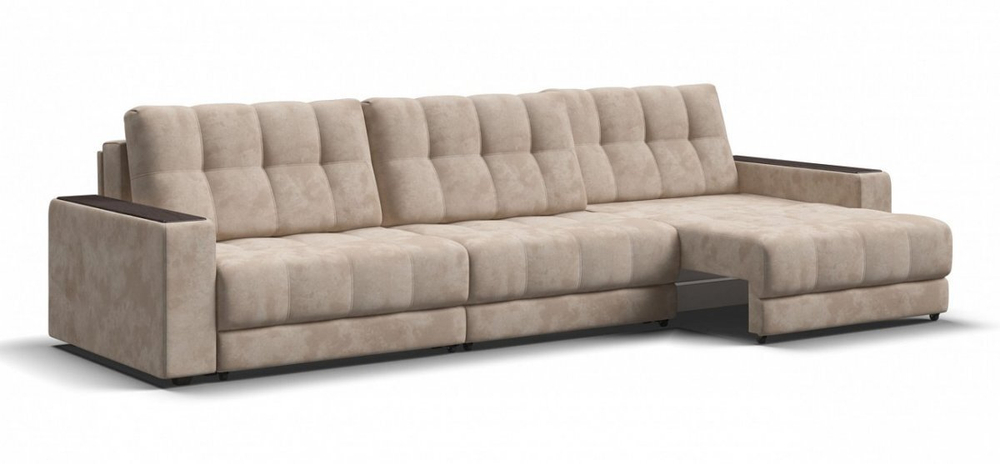 Диван Босс Гранд Велюр Алькантара пепел