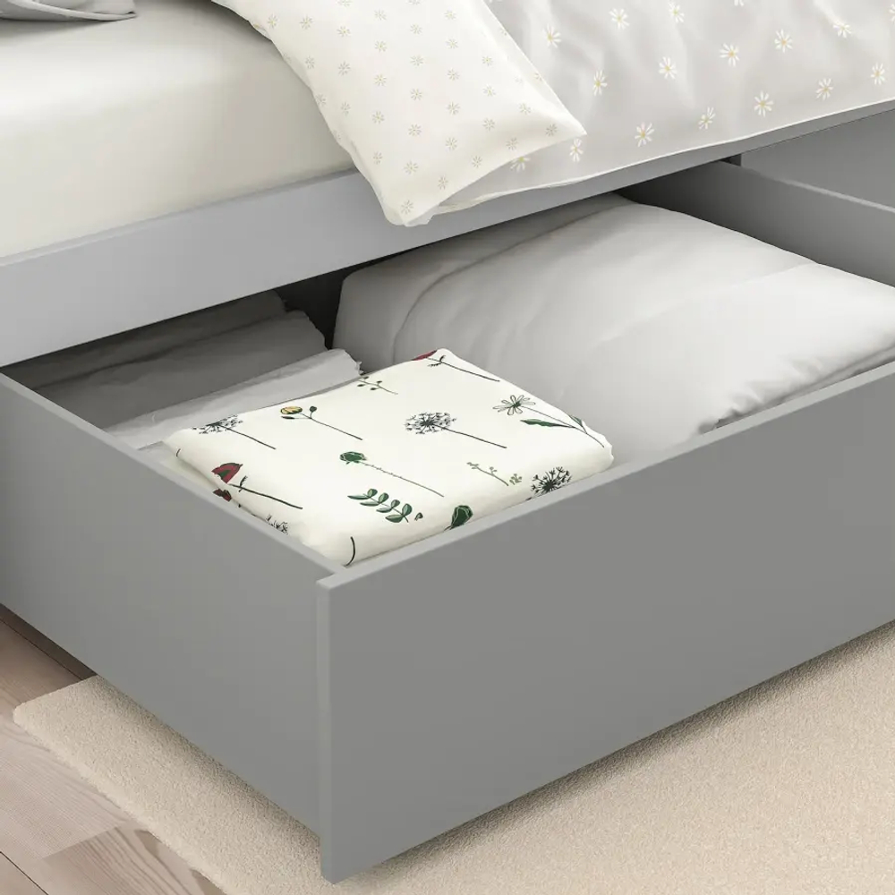 Каркас кровати с ящиками SMYGA ИКЕА, 208х97 см
