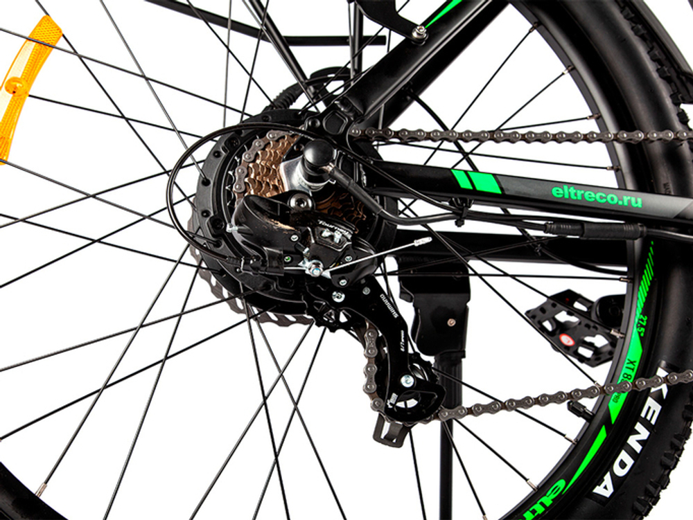 Электровелосипед Eltreco XT 850 Pro (серо-зеленый)