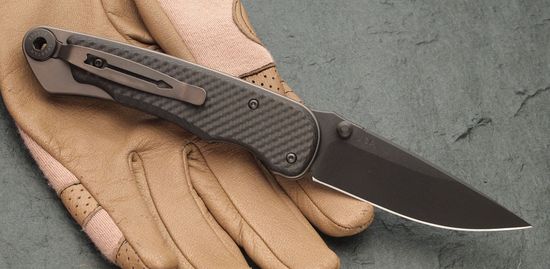 Складной нож скл. Spartan Blades Akribis Folder SB/SF1BKMGCF c клинком из стали CPM-S35VN, рукоять титан / карбон