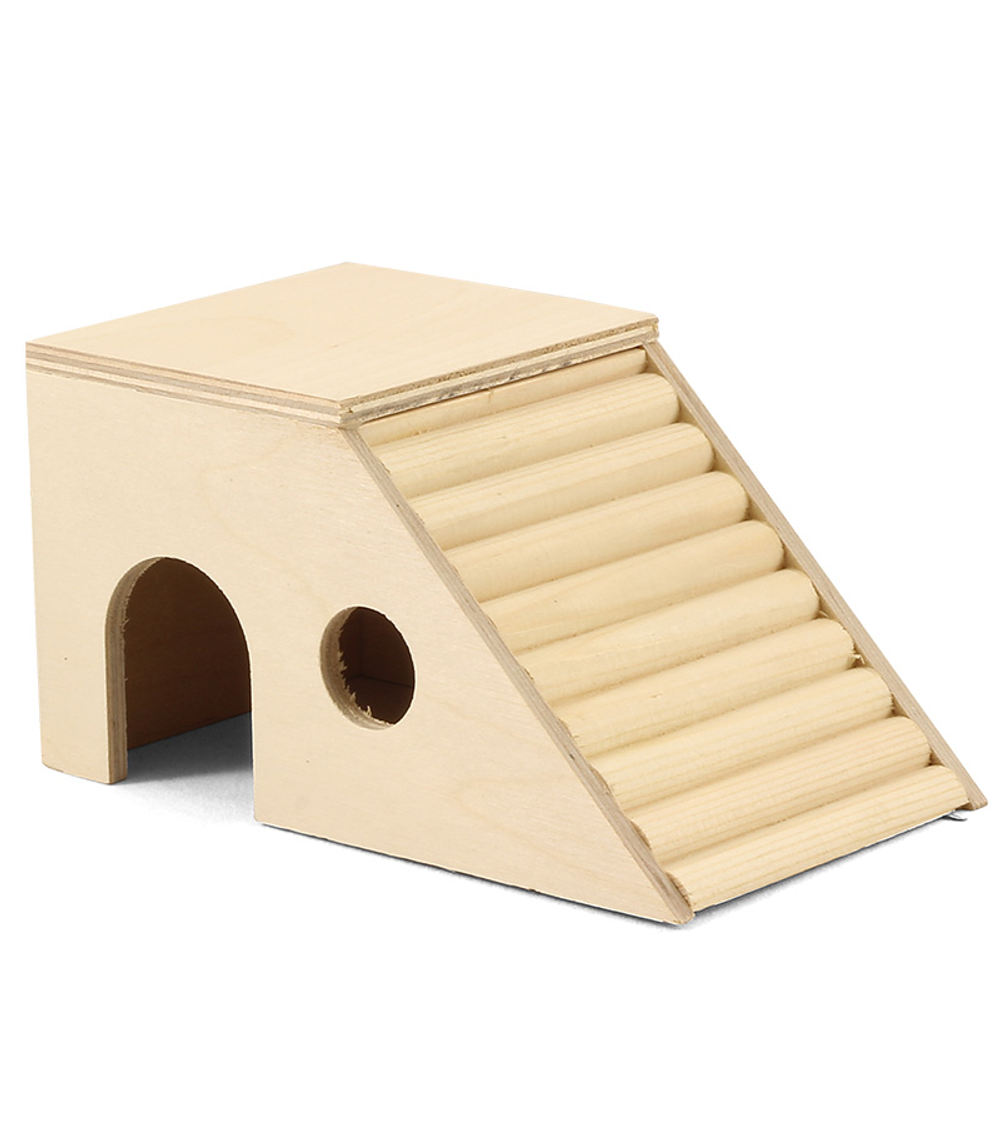 Домик-лестница для мелких животных деревянный, 170*100*90мм, Gamma
